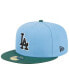 Фото #4 товара Men's Sky Blue, Cilantro Los Angeles Dodgers 1988 World Series 59FIFTY Fitted Hat