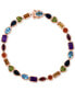 Фото #1 товара EFFY® Multi-Gemstone Mixed Cut Tennis Bracelet (10-5/8 ct. t.w.) in 14k Gold