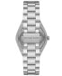 Women's Lennox Quartz Three-Hand Silver-Tone Stainless Steel Watch 37mm