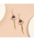 ფოტო #2 პროდუქტის Women's White Sleek Drop Earrings