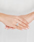 ფოტო #2 პროდუქტის Cubic Zirconia Cluster Ring in Sterling Silver