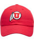 ფოტო #3 პროდუქტის Men's Red Utah Utes Primary Logo Staple Adjustable Hat