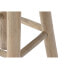 Stool Home ESPRIT White Natural Teak Fibre 32 x 32 x 75 cm