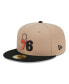Фото #2 товара Men's Tan, Black Burnt Orange Logo 2-Tone 59FIFTY Fitted Hat