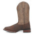 Laredo Elias Embroidered Square Toe Cowboy Mens Brown Casual Boots 7733