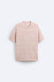 Knit cotton blend t-shirt