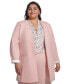 Фото #1 товара Plus Size Open-Front Rolled-Cuff Jacket