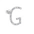 Silver single earring with cubic zirconia G Cubica RZCU33