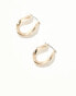 Pieces twisted hoop earrings in gold