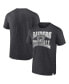 Фото #2 товара Men's Heather Charcoal Las Vegas Raiders Force Out T-shirt