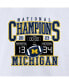 ფოტო #3 პროდუქტის Men's White Michigan Wolverines College Football Playoff 2023 National Champions Scoreboard T-shirt