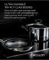 SteelShield C-Series Tri-Ply Clad Nonstick Saucepan with Lid, 2-Quart, Silver