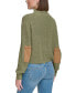 Фото #2 товара Women's Patched Mock Neck Sweater