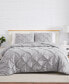 Фото #1 товара Pintuck 3 Piece Duvet Cover and Sham Set, King/California King