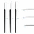 Фото #5 товара Dadabig Pack of 12 Nail Design Brushes, Professional Nail Art Brush Set, Fine Nail Art Design Pen, Nail Design Detail, Nail Brush Tool Kit, Line Tools for Beauty, Women, Nail Studio (3 Sizes, Black)