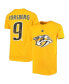 ფოტო #1 პროდუქტის Youth Filip Forsberg Gold Nashville Predators Player Name and Number T-shirt