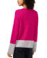 ფოტო #2 პროდუქტის Women's Colorblock Bell-Sleeve Sweater