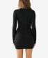 ფოტო #2 პროდუქტის Women's Long Sleeve Taping Dress