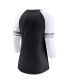 ფოტო #3 პროდუქტის Women's Black Las Vegas Raiders 3/4-Sleeve Lightweight Raglan Fashion T-shirt