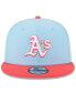 Men's Light Blue, Red Oakland Athletics Spring Basic Two-Tone 9FIFTY Snapback Hat