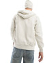 ONLY & SONS heavyweight zip through hoodie in stone Silberleinen, S - фото #3