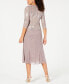 ფოტო #2 პროდუქტის Sequined A-Line Midi Dress and Jacket