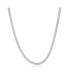 Diamond cut Franco Chain 3mm Sterling Silver 22" Necklace