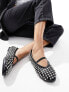 Фото #1 товара Public Desire Mina studded ballet flat in black