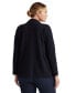 ფოტო #2 პროდუქტის Women's Plus Size Combed Cotton Single-Breasted Blazer
