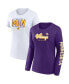 ფოტო #1 პროდუქტის Women's Purple, White Minnesota Vikings Two-Pack Combo Cheerleader T-shirt Set