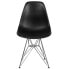 Фото #3 товара Elon Series Black Plastic Chair With Chrome Base