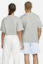 Sportswear Basic Tee Cotton Unisex Grey Yazlık ince Tişört Gri