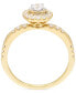 ფოტო #3 პროდუქტის Diamond Halo Ring (1/2 ct. t.w.) in 14k Gold