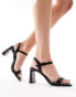 Фото #4 товара Stradivarius heeled sandal in black