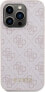 Guess Guess GUHCP15LG4GFPI iPhone 15 Pro 6.1" różowy/pink hard case 4G Metal Gold Logo