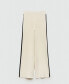 ფოტო #2 პროდუქტის Women's Contrasting Sides Striped Knitted Pants