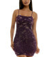 Фото #1 товара Juniors' Glitter-Lace Bodycon Dress