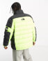 The North Face NSE Rusta puffer jacket in yellow and black ripstop