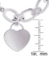 Фото #4 товара Diamond Heart Charm Bracelet (1/10 ct. t.w.) in Sterling Silver or 14k Gold-Plated Sterling Silver