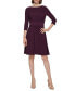 Фото #1 товара Women's 3/4-Sleeve Wrap-Waist Fit & Flare Dress