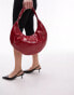 Фото #1 товара Topshop Samira scoop shoulder bag in red