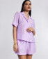 ფოტო #8 პროდუქტის Women's Short-Sleeve Button-Up Shirt