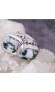 ფოტო #2 პროდუქტის Tree Agate Gemstone Sterling Silver Black Rhodium Plated Men Cufflinks