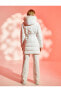 Фото #6 товара Пальто Koton Puffer Coat Faux Fur Belted