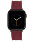 Фото #1 товара Ремешок для часов Vince Camuto Burgundy Silicone Band совместим с Apple Watch 42/44/45/Ultra/Ultra 2