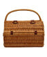 Yorkshire Willow Picnic Basket with Service for 4 with Blanket