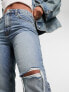 Фото #5 товара ASOS DESIGN 90’s straight jean with single knee rip in blue