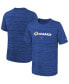 ფოტო #1 პროდუქტის Big Boys Royal Los Angeles Rams Sideline Velocity Performance T-shirt