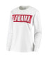 Women's White Alabama Crimson Tide Big Block Whiteout Long Sleeve T-shirt