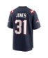 Men's Jonathan Jones Navy New England Patriots Game Jersey